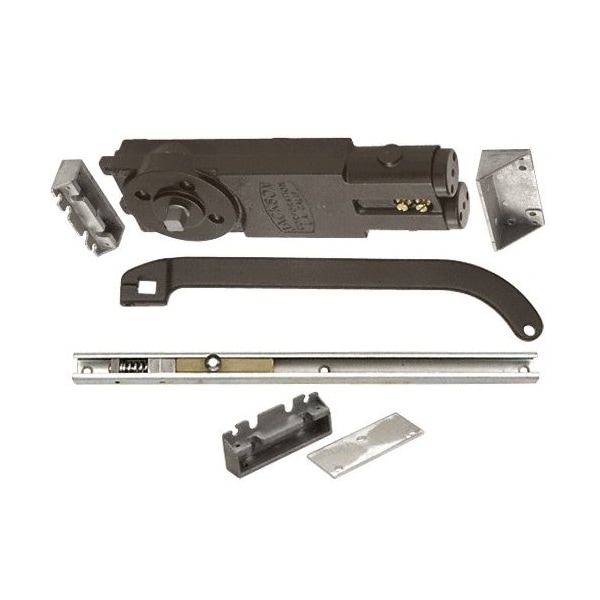 Regular Duty Spring 105DegHold Open Overhead Concealed Closer W/ 'U' Offset Slide-Arm Hardware Pack